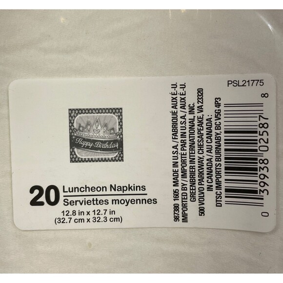 Little Princess Girls 1st Birthday Party Supply Kit Lot Set Bundle - Picture 8 of 12